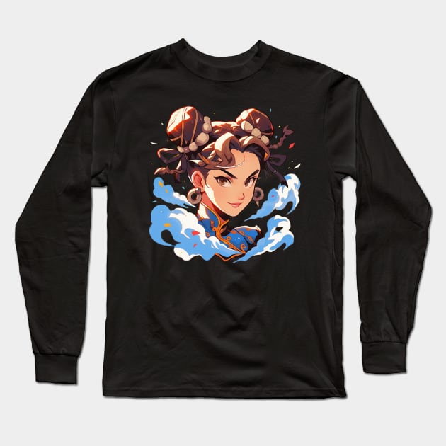 chun li Long Sleeve T-Shirt by piratesnow